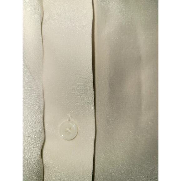 Babaton Womens XS Academy Silk Blouse Button Up Minimalist Sleek Office Classic - Picture 10 of 16
